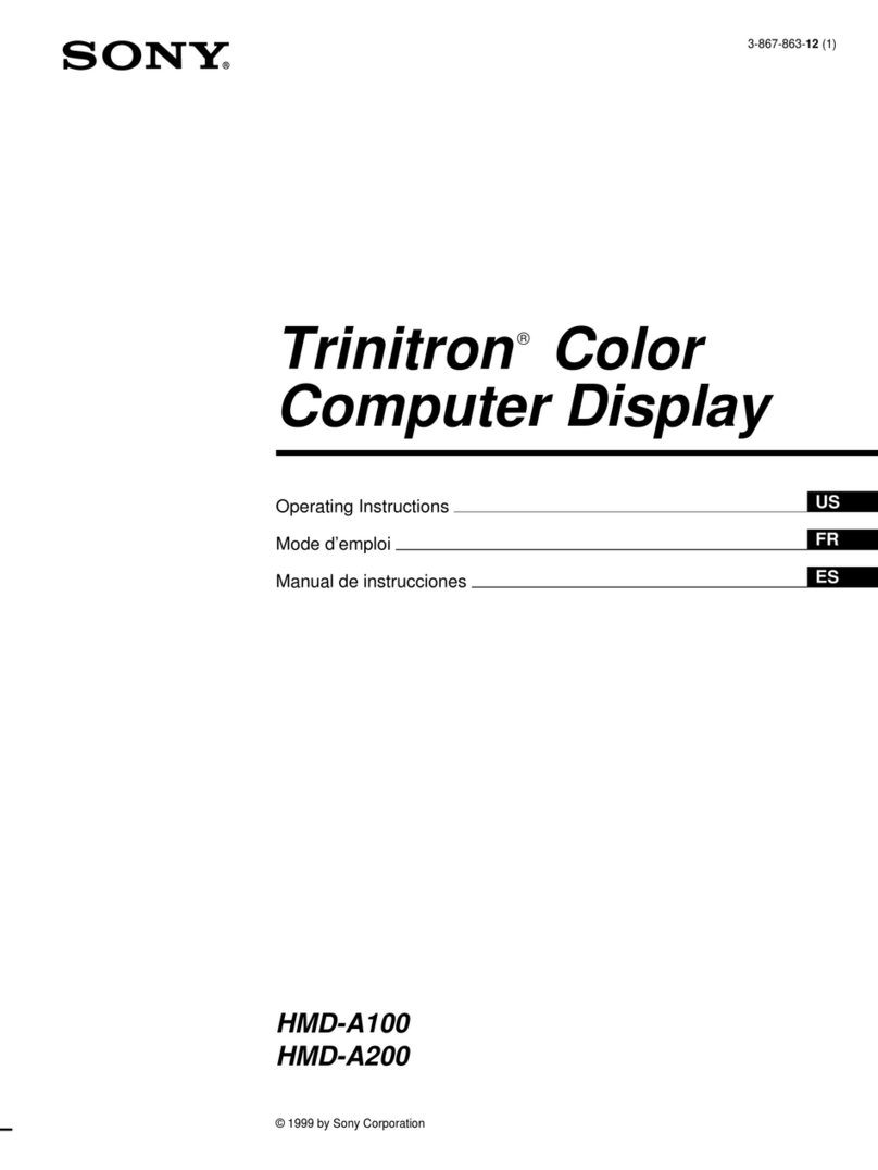 Sony Trinitron HMD-A100 User manual