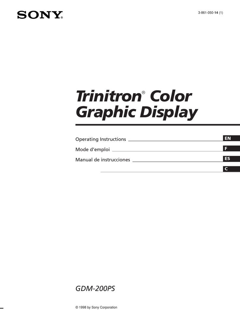 Sony Trinitron GDM-20OPS User manual