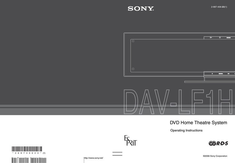 Sony DAV-LF1H operating instructions