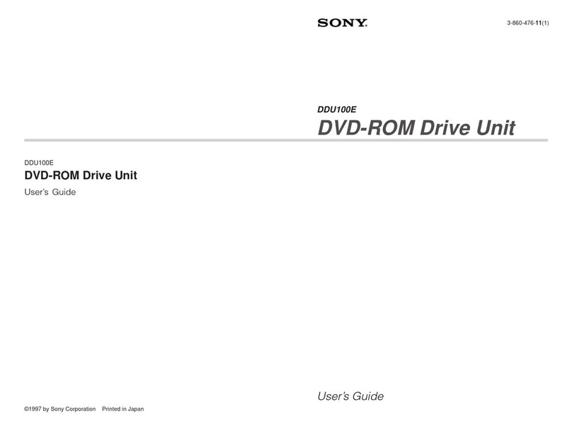Sony DDU100E user guide