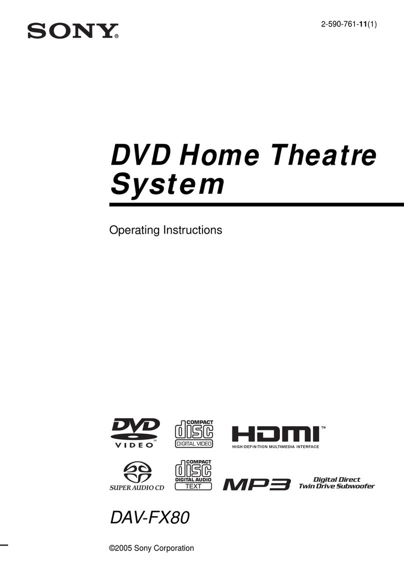 Sony DAV-FX80 - Dvd Dream System User manual