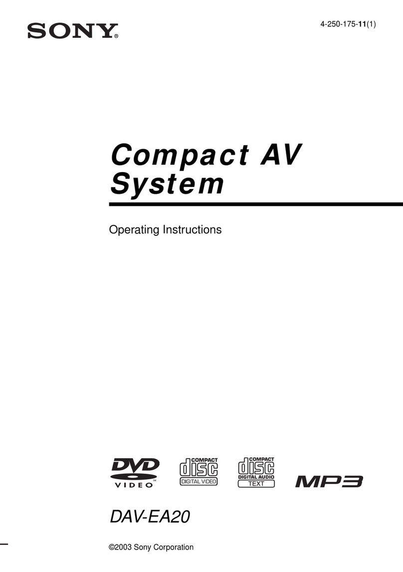Sony DAV-EA20 operating instructions