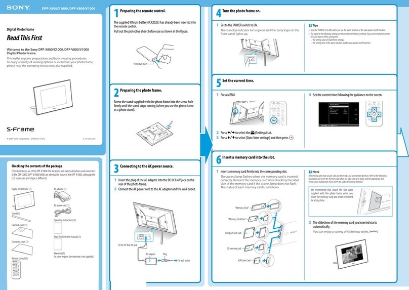 Sony DPF-V800 Leaflet