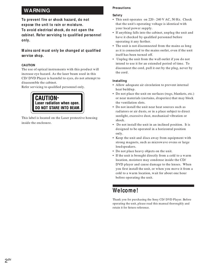 Sony DVP-S505D User manual