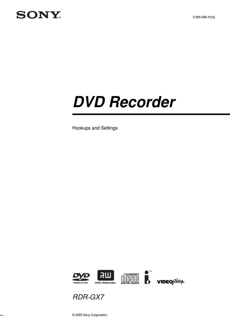 Sony RDR GX7 User instructions