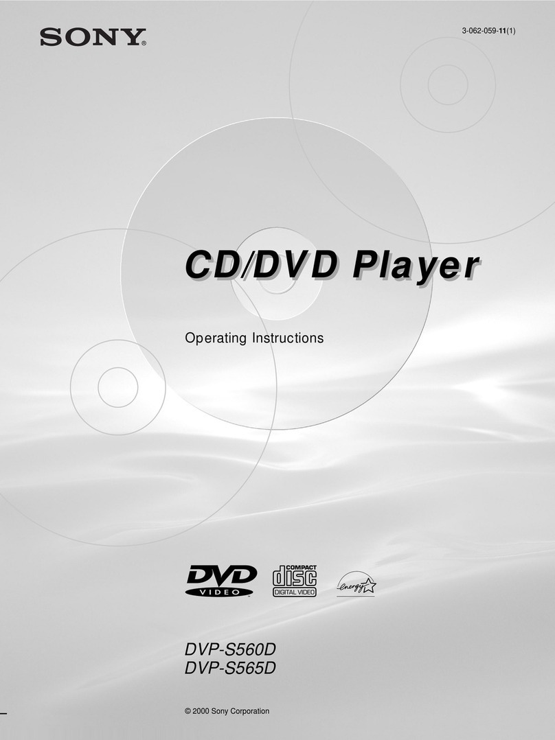 Sony DVP-S560D  (DVP-S560D/S565D CD/DVD Player) User manual