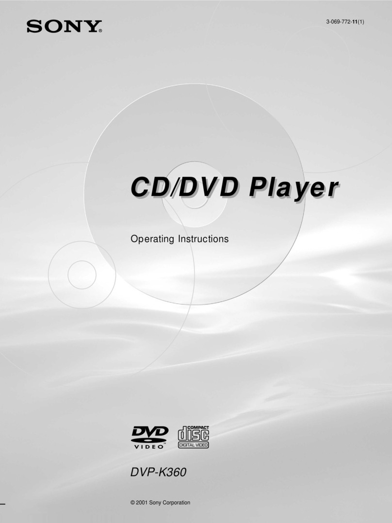 Sony DVP-K360 User manual Sony DVP-K360 User manual