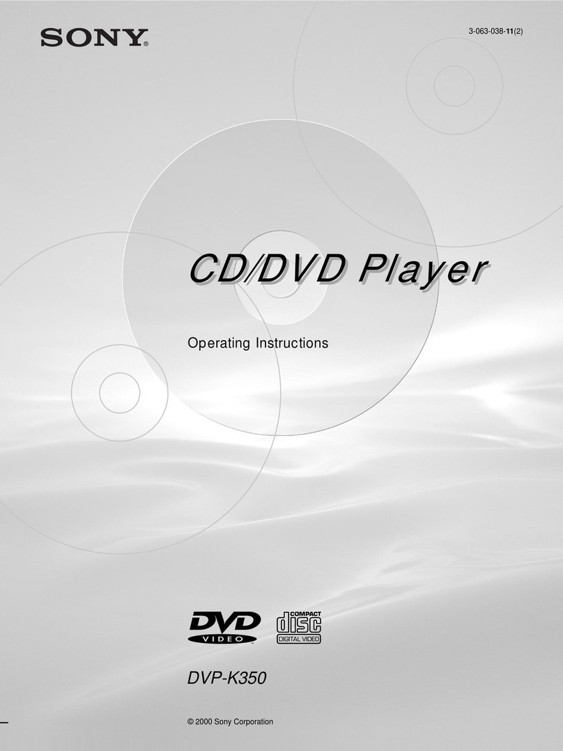Sony DVP-K350 operating instructions