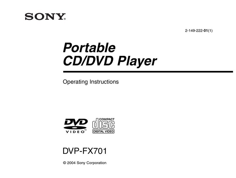 Sony DVP-FX701 Operating Instructions corrections (pg.9:... User manual