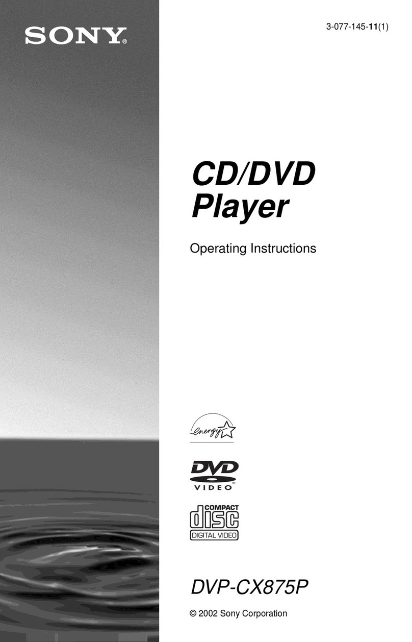 Sony DVP-CX875P User manual Sony DVP-CX875P User manual