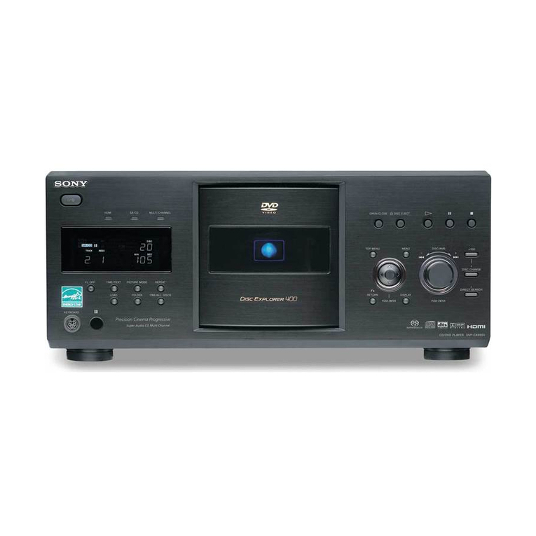 Sony DVP-CX995V Operating Instructions  (DVP-CX995V CD/DVD... operating instructions