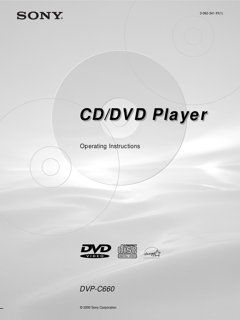 Sony DVP-C660 - 5 Disc DVD Player User manual
