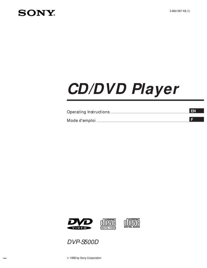 Sony DVP-8306 operating instructions