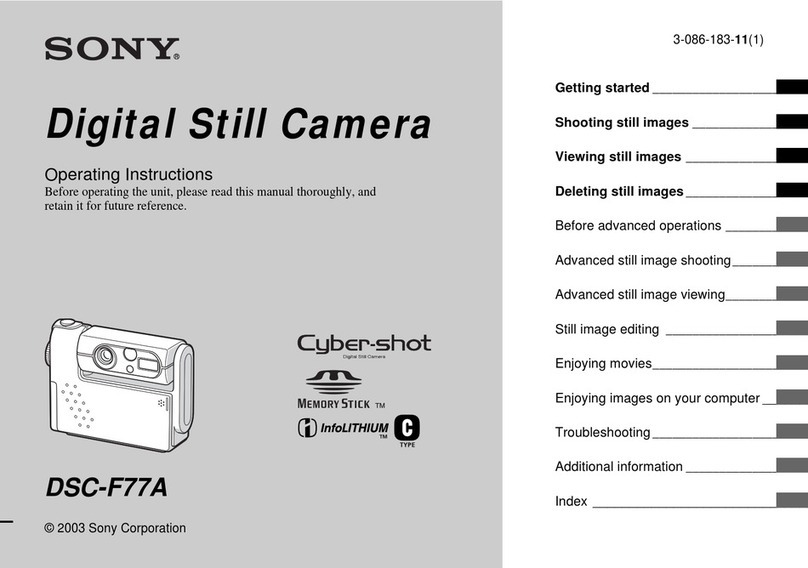 Sony Cyber-shot DSC-F77A operating instructions