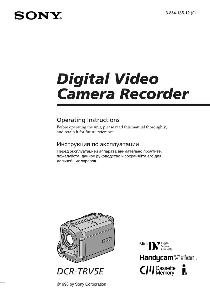 Sony Handycam Vision DCR-TRV5E User manual