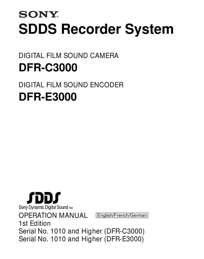 Sony DFR-E3000 Operation manual