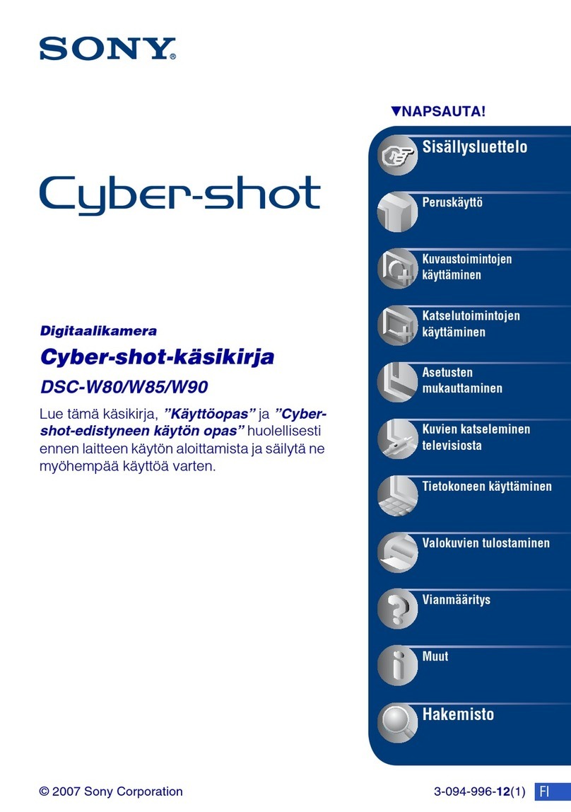 Sony Cyber-shot DSC-W80 Troubleshooting guide