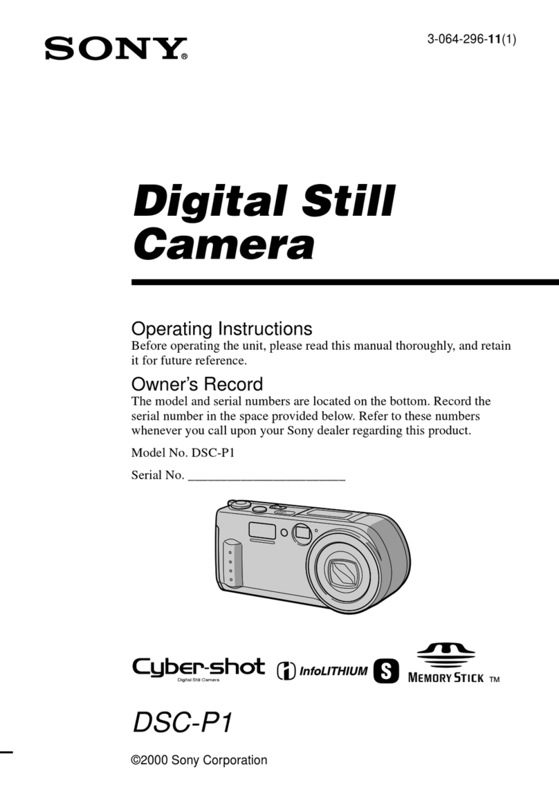 Sony Cyber-shot DSC-P1 operating instructions