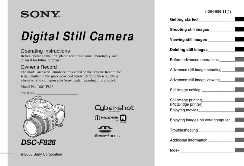 Sony Cyber-shot DSC-F828 User manual