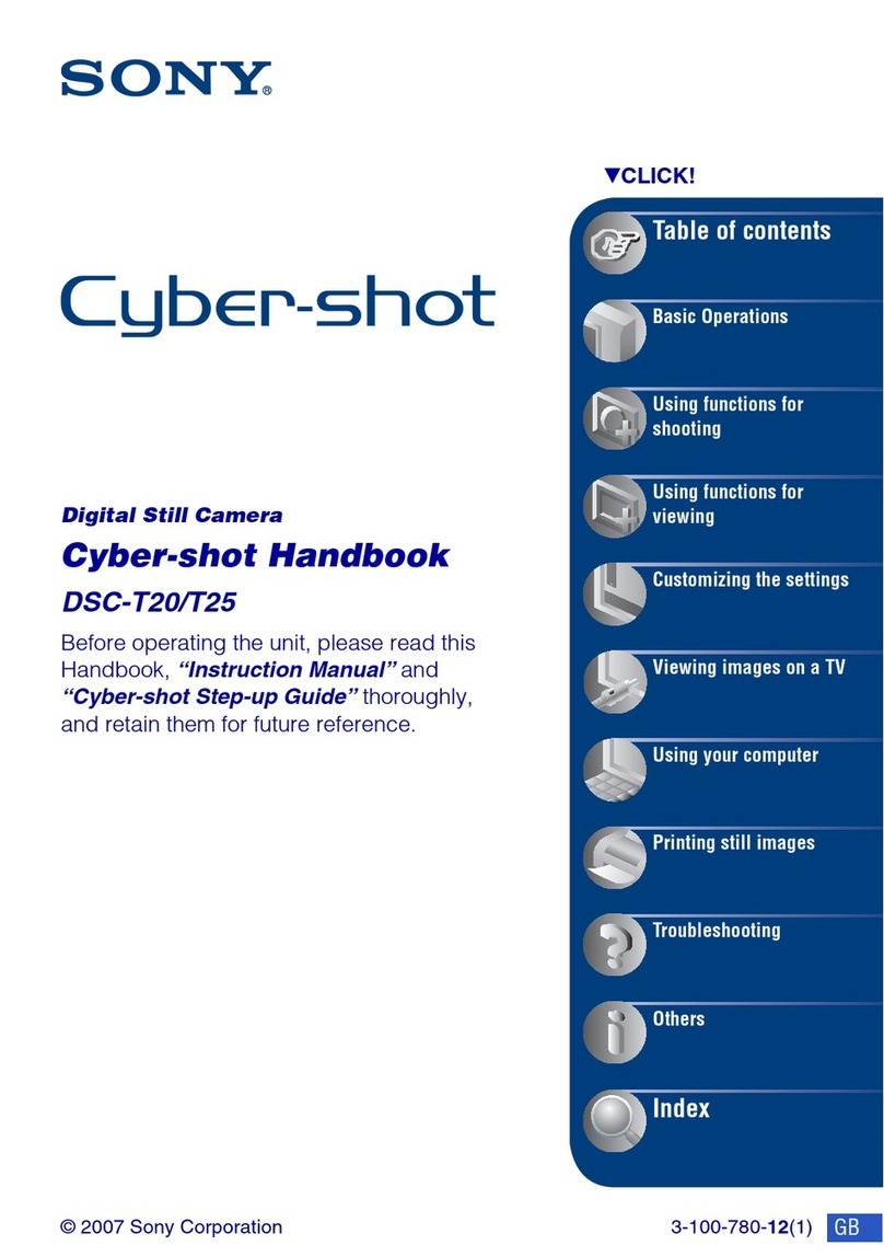 Sony Cyber-shot DSC-T25 User manual Sony Cyber-shot DSC-T25 User manual