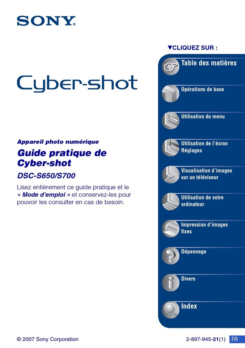 Sony DSC S650 - Cyber-shot Digital Camera User manual