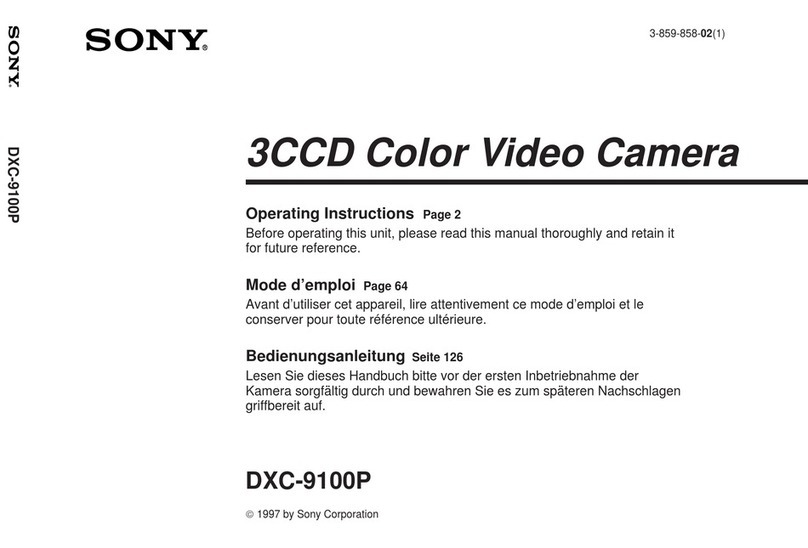 Sony DXC-9100P operating instructions