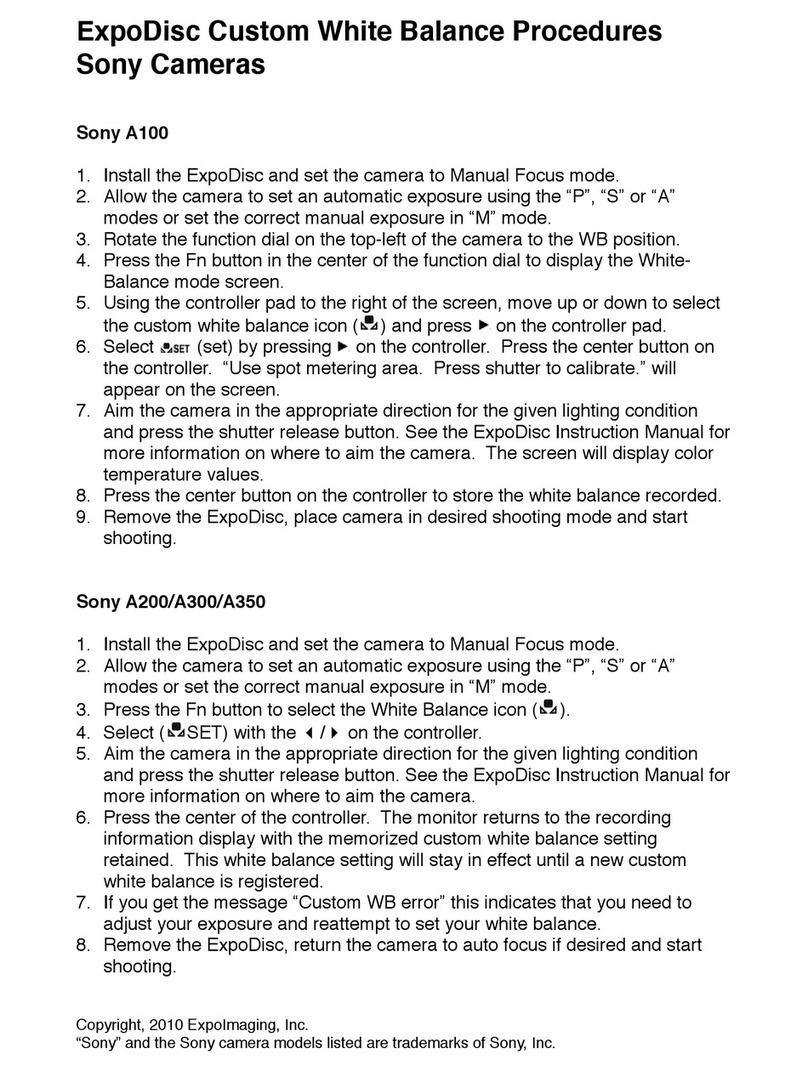 Sony EXPODISC A200 Specification sheet