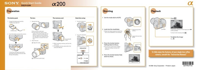 Sony DSLR-A200  (DSLR-A200) User manual