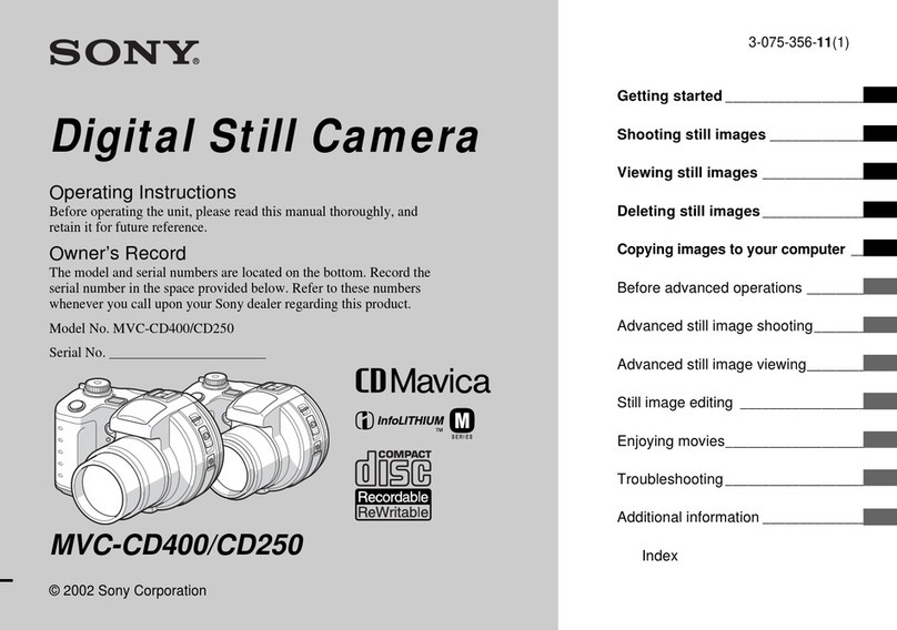 Sony CD Mavica MVC-CD250 User manual Sony CD Mavica MVC-CD250 User manual