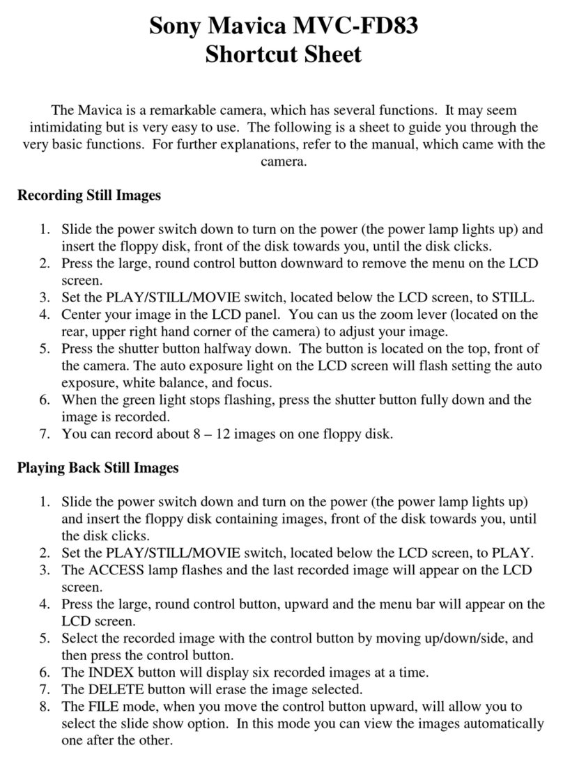 Sony Mavica MVC-FD83 User manual