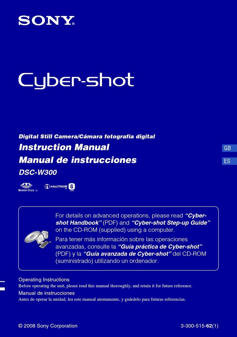 Sony DSC-W300 Cyber-shot® instruction manual