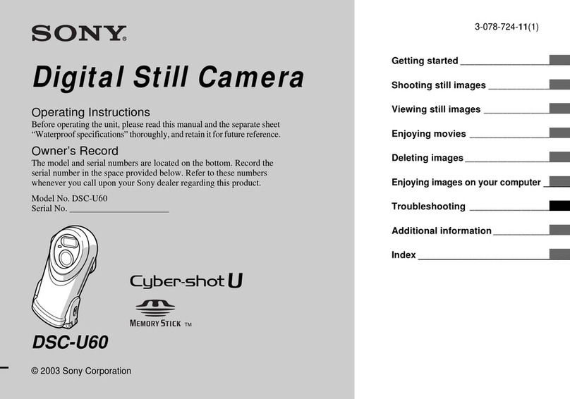 Sony Cyber-shot DSC-U60 User manual