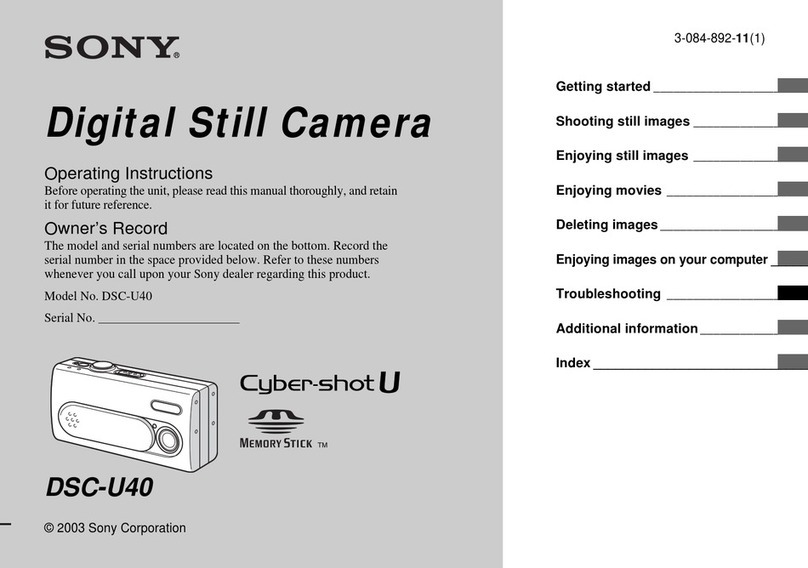 Sony Cyber-shot DSC-U40 User manual