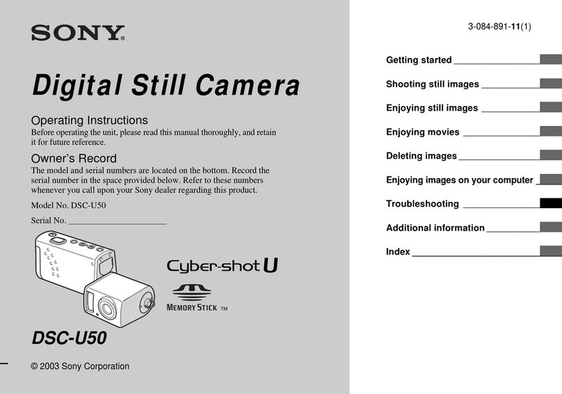 Sony Cyber-shot DSC-U50 User manual