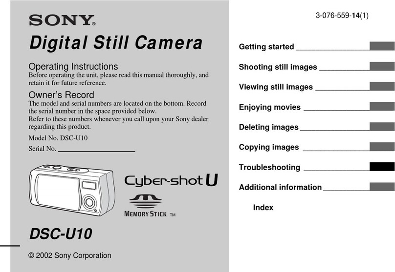 Sony Cyber-shot DSC-U10 User manual