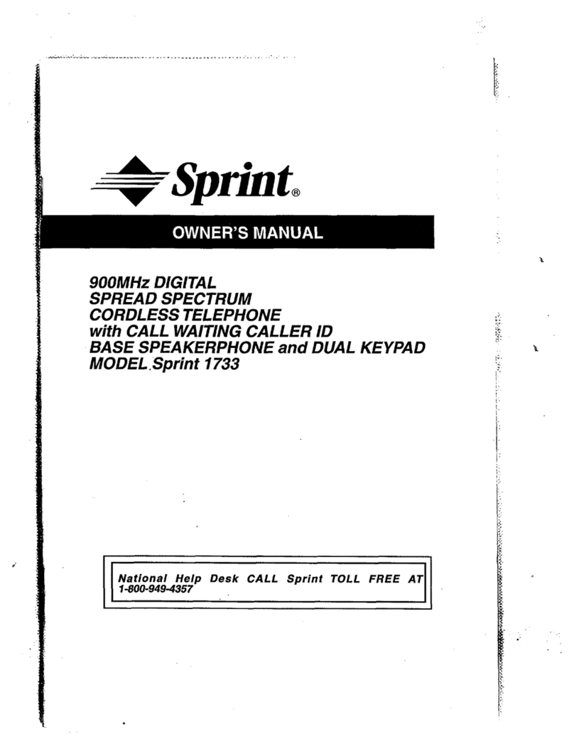 Sprint 1733 owner's manual