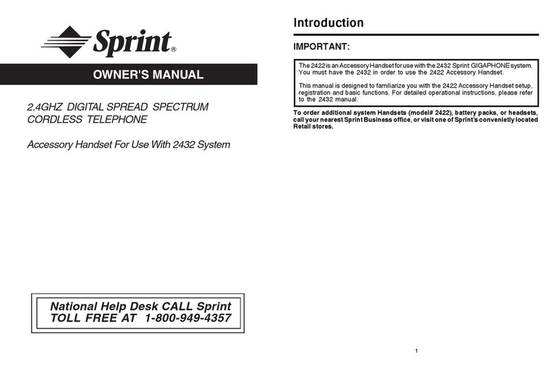 Sprint 2422 owner's manual