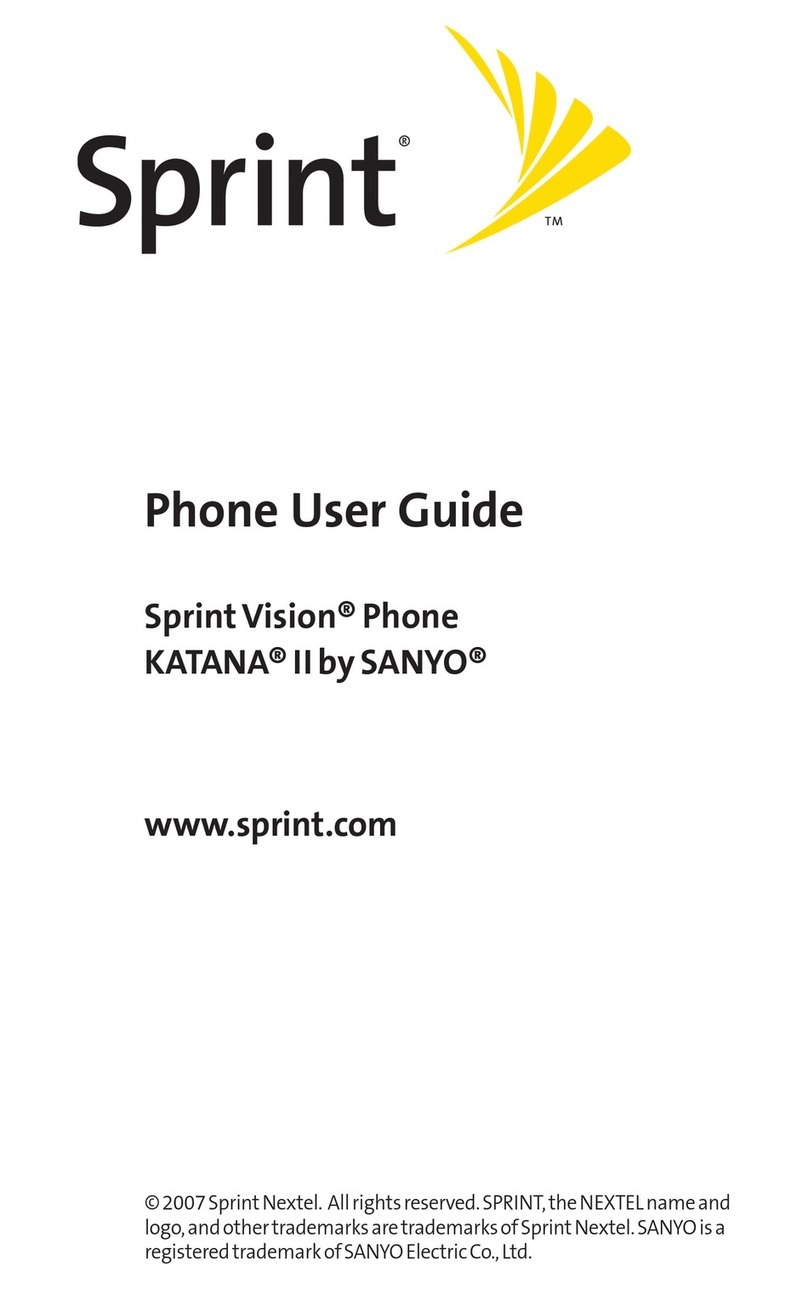 Sanyo SprintVision Katana 2 User manual