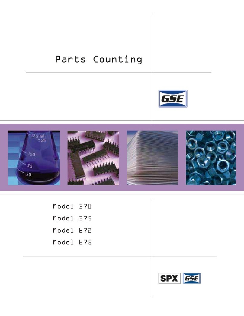 GSE 375 User manual