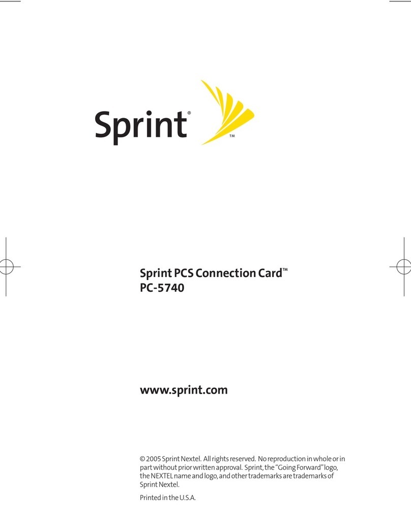 Sprint PC-5740 product manual