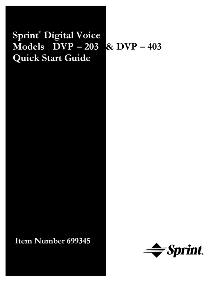 Sprint Digital Voice DVP 203 User manual