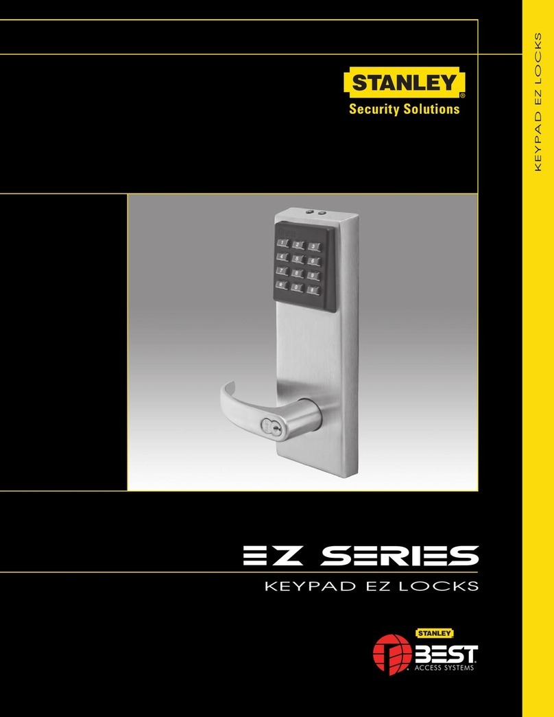 Stanley KEYPAD EZ LOCKS User manual