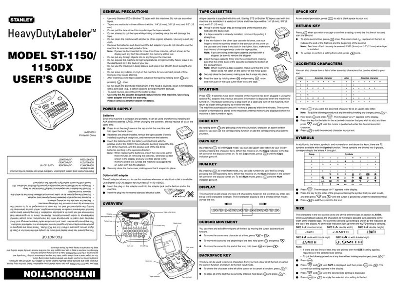Stanley ST-1150 user guide