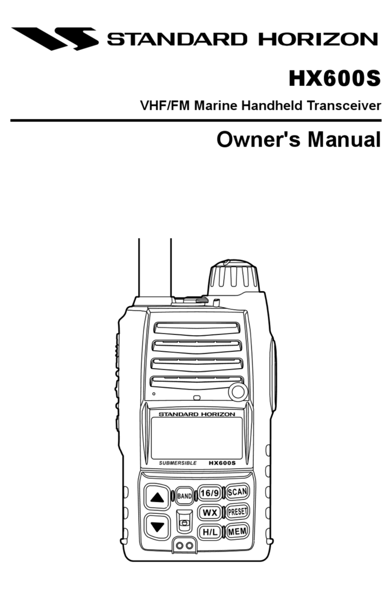 Standard Horizon HX600S User manual