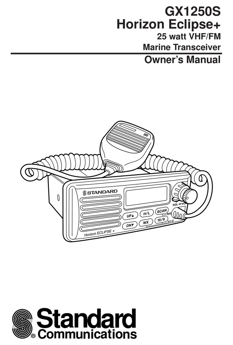 Standard Communications Horizon Eclipse+ GX1250S owner's manual