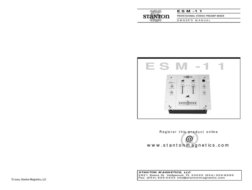 Stanton ESM-11 User manual