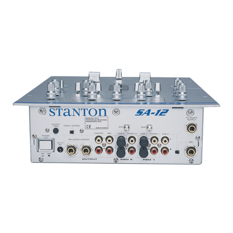 Stanton SA-12 owner's manual