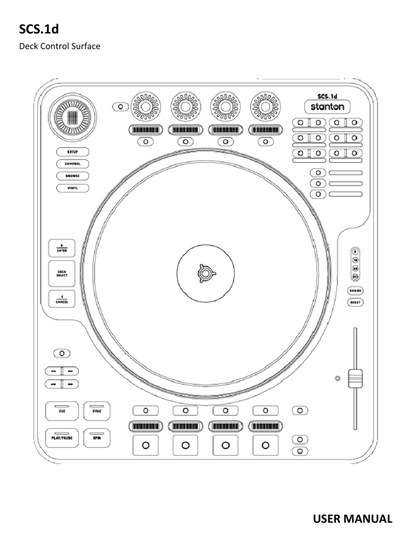 Stanton Deck Control Surface SCS.1d User manual