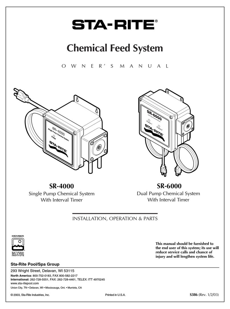 STA-RITE SR-4000 owner's manual
