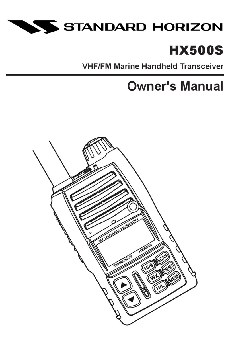 Standard Horizon Hx500s owner's manual